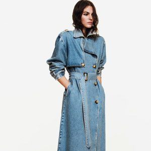 Zara Denim Trench - XS and S